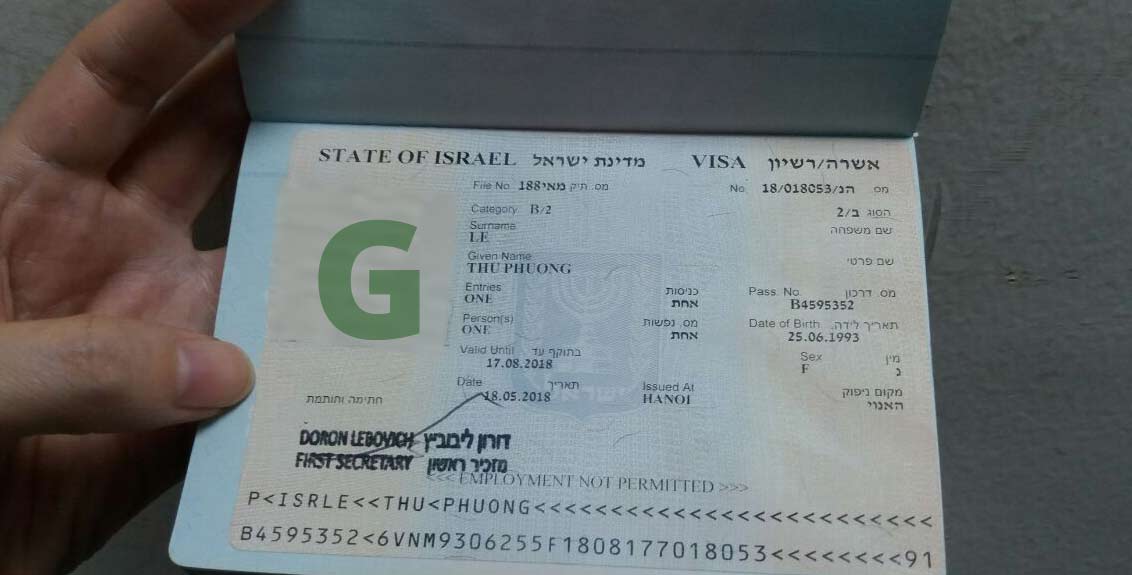 visa đi israel