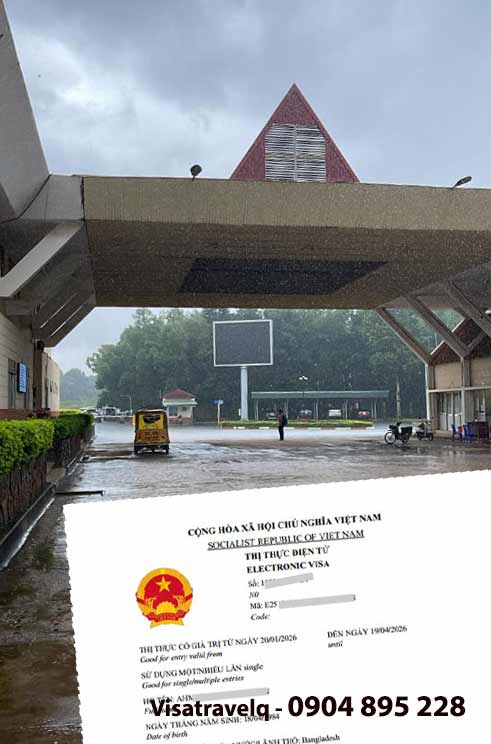 thủ tục xin evisa nhập cảnh cửa khẩu xa mát