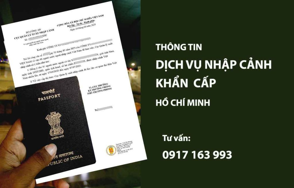 dịch vụ evisa nhập cảnh khẩn cấp hồ chí minh