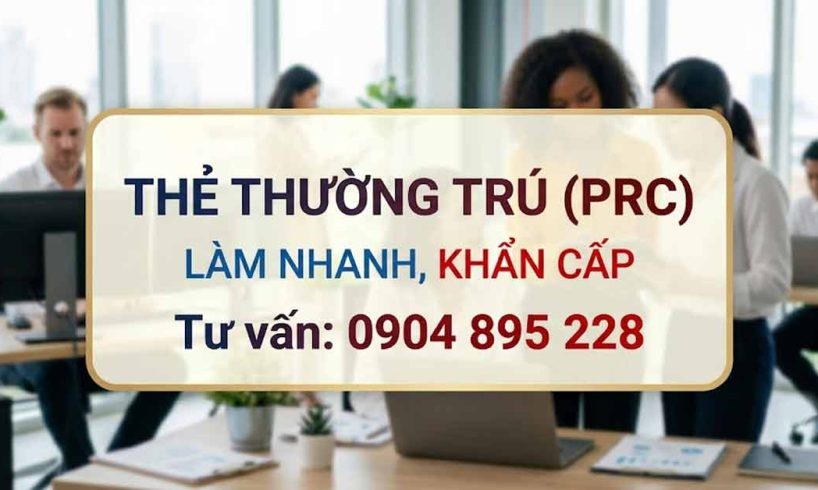 dịch vụ làm thẻ thường trú phí