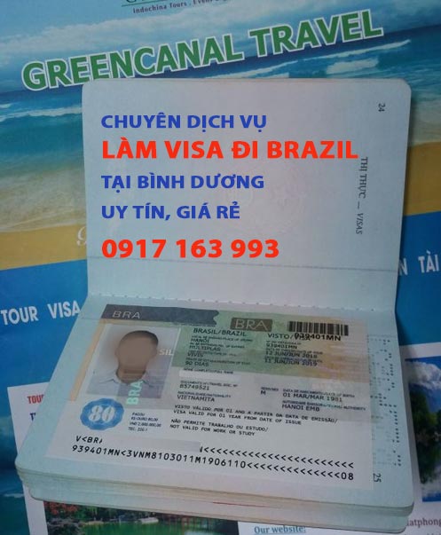 dịch vụ làm visa đi brazil tại bình dương giá rẻ