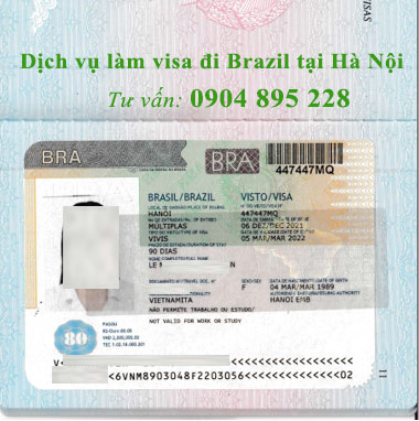 dịch vụ làm visa đi brazil tại quận hà đông hà nội nhanh rẻ uy tín