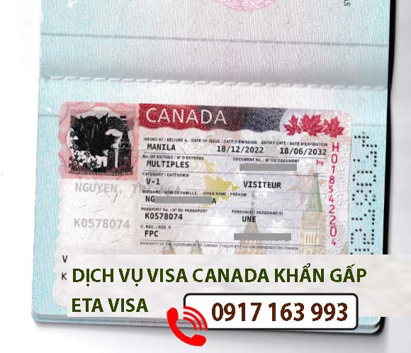 dịch vụ làm visa đi canada cho người nước ngoài khẩn gấp nhanh giá rẻ