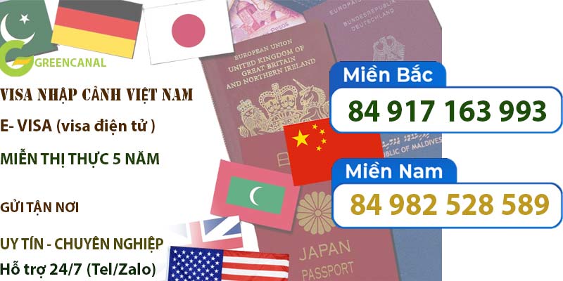 dịch vụ làm visa nhập cảnh việt nam giá rẻ 250 greencanal