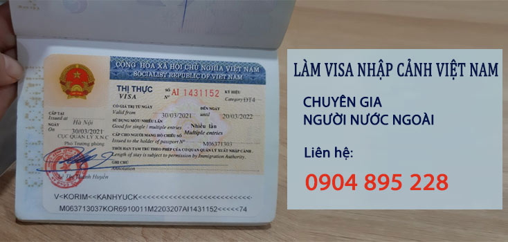 dịch vụ làm visa nhập cảnh Việt Nam cho chuyên gia người nước ngoài
