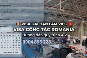 thủ tục xin visa làm việc công tác romania