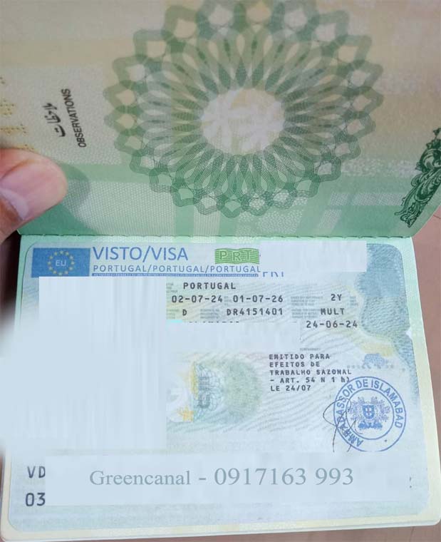 hồ sơ xin visa đi bồ đào nha thăm thân gia hạn