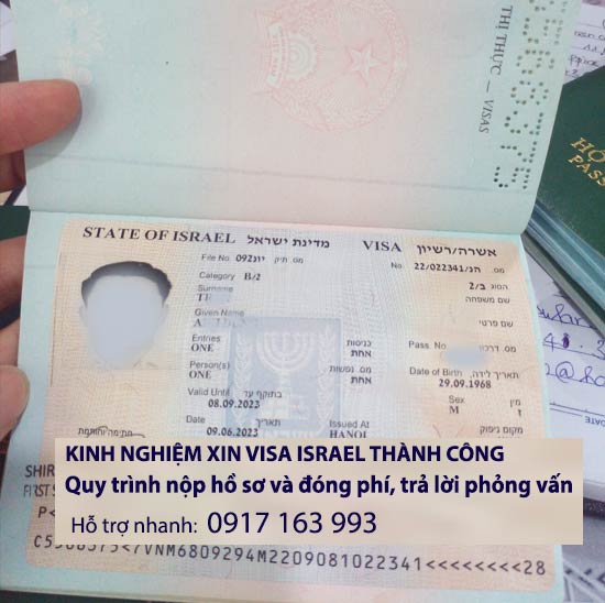 kinh nghiệm xin visa israel 