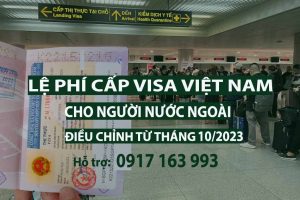 cập nhật lệ phí cấp visa cho người nước ngoài 2023