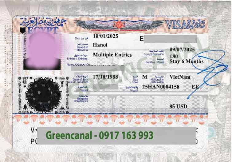 dịch vụ visa ai cập