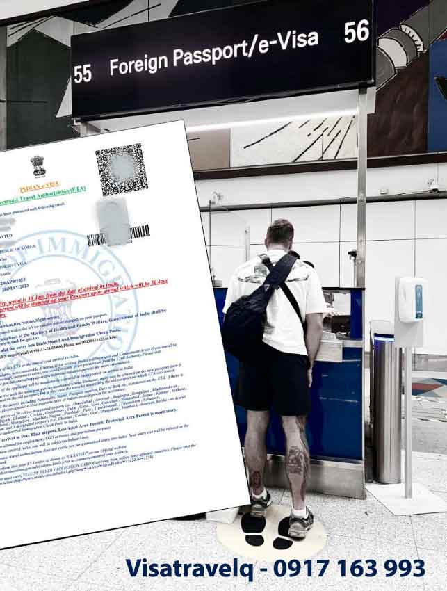 phí xin visa ấn độ 1 năm