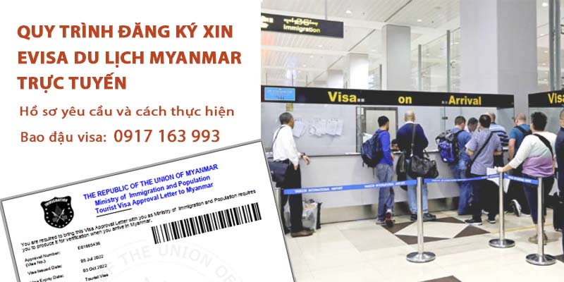quy trình đăng ký xin evisa du lịch myanmar