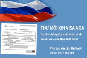 thư mời xin visa nga công tác du lịch thăm thân
