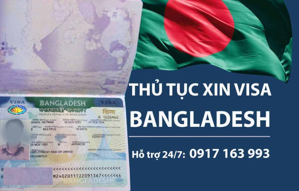 thủ tục xin visa đi bangladesh cập nhật