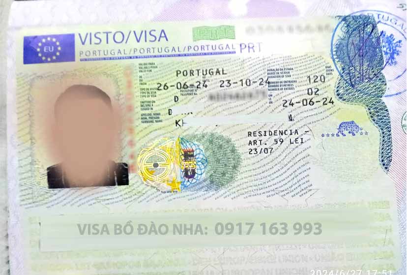 visa công tác bồ đào nha schengen ngắn hạn