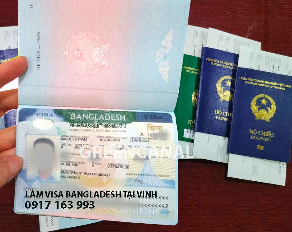 làm visa bangladesh tại vinh, nghệ an