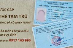 vợ có được cấp thẻ tạm trú theo chồng đã có work permit không