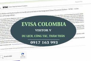xin e visa colombia nhanh khẩn cấp