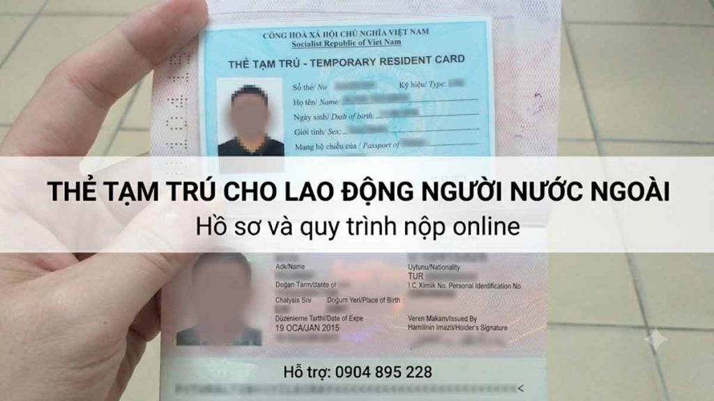 thủ tục xin thẻ tạm trú cho lao động nước ngoài